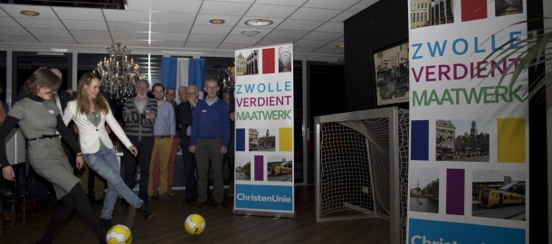 Recordopkomst bij presentatie ChristenUnie-slogan ‘Zwolle verdient maatwerk’